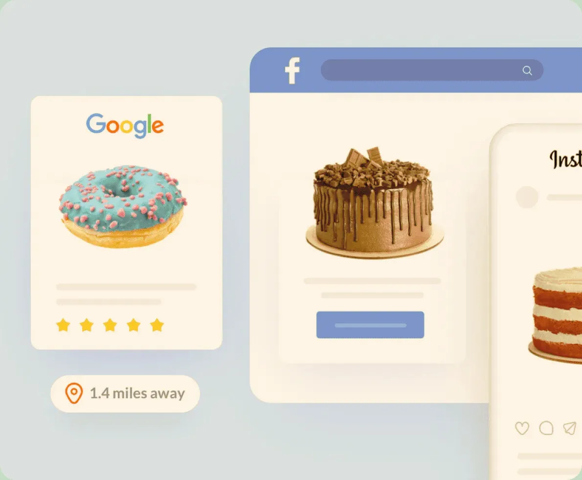 Facebook, Instagram & Google Shopping